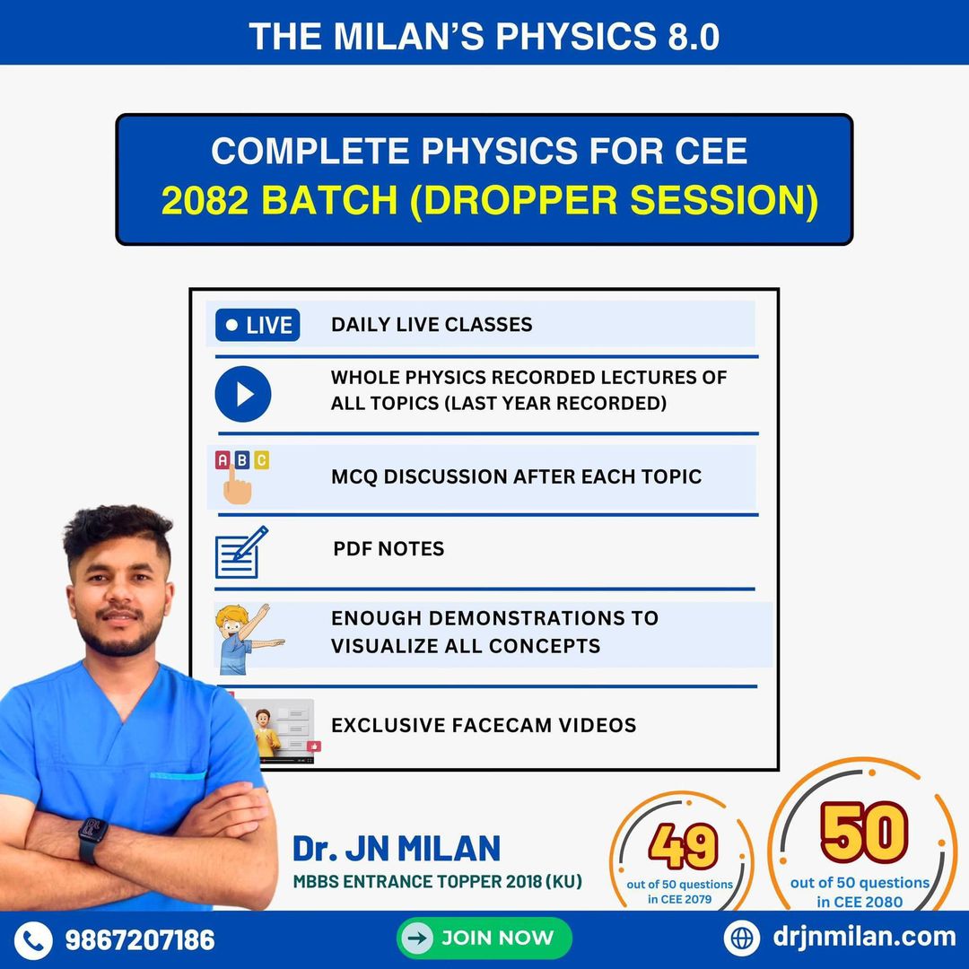 Whole Physics Live 8.0 (Droppers Batch) for 2082